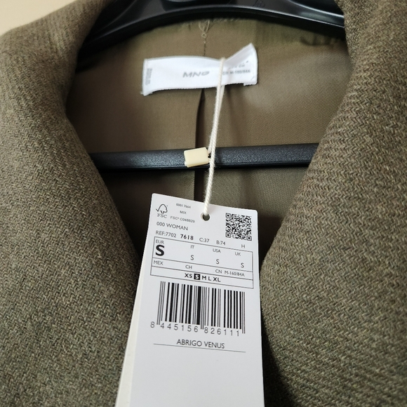 NWT Mango Woolen Coat size S - Picture 6 of 9